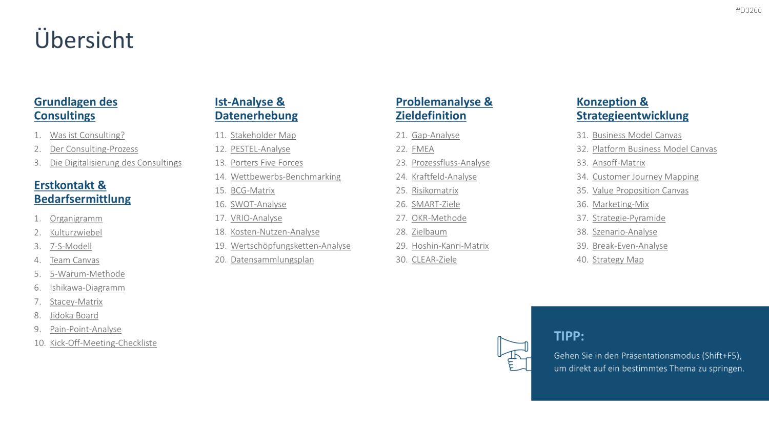 Consulting Toolbox PowerPoint-Vorlage