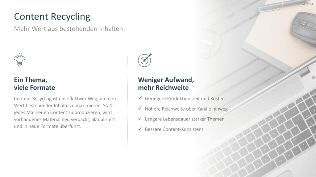 Content Marketing PowerPoint-Vorlage