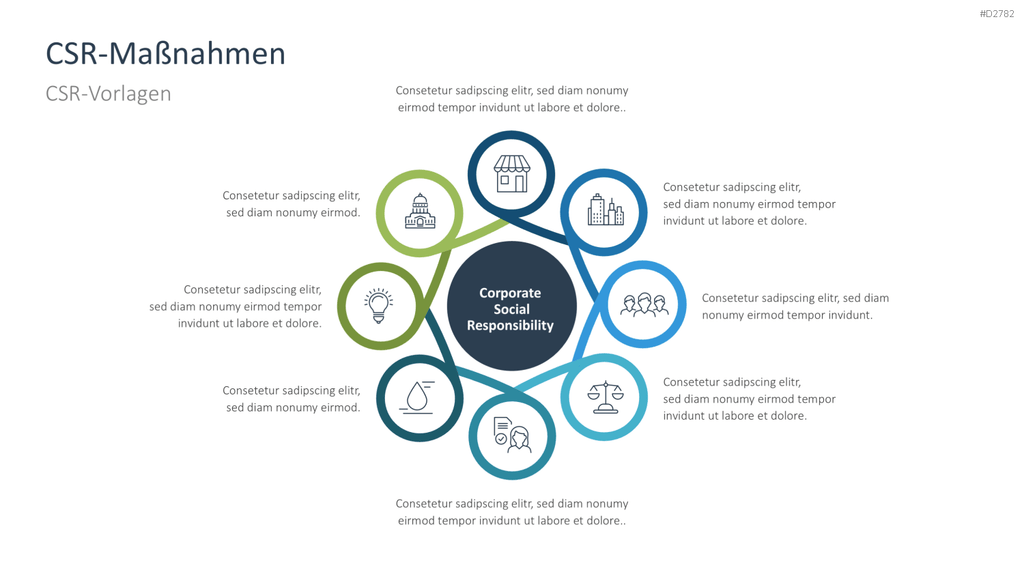Corporate Social Responsibility (CSR) PowerPoint-Vorlage