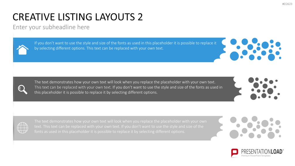 Creative Lists 2 PowerPoint-Vorlage