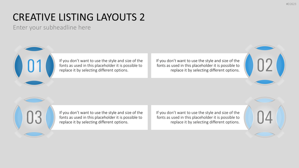 Creative Lists 2 PowerPoint-Vorlage