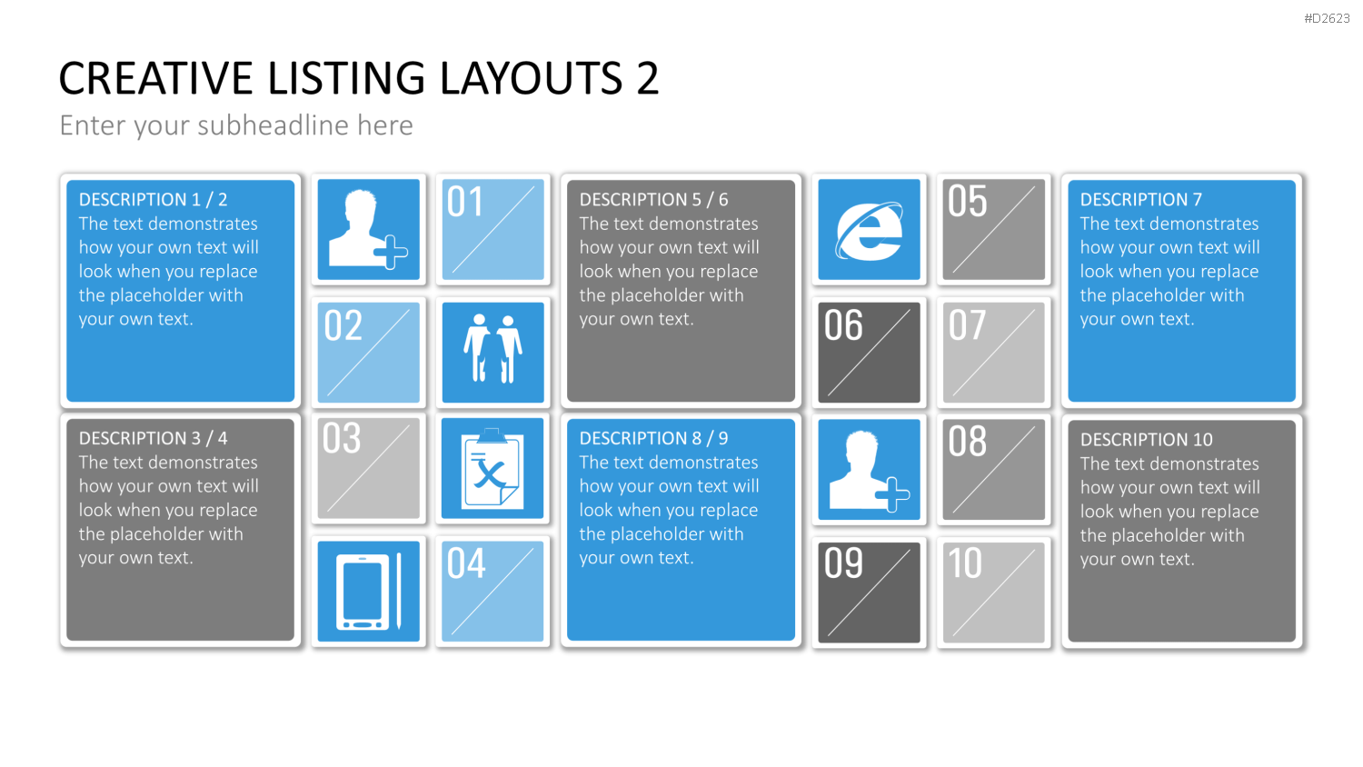 Creative Lists 2 PowerPoint-Vorlage