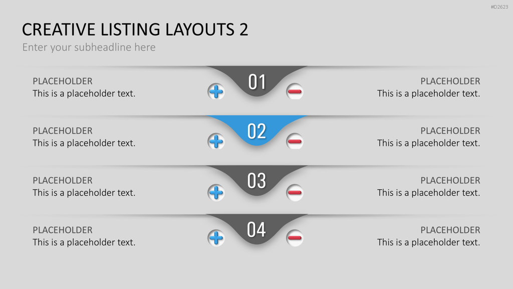 Creative Lists 2 PowerPoint-Vorlage