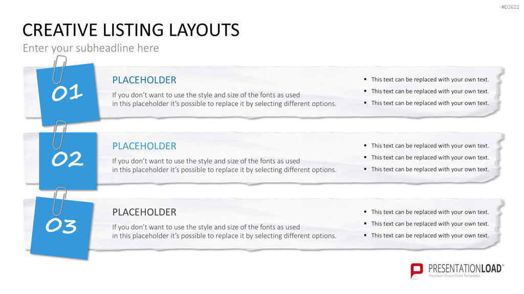 Creative Lists 1 PowerPoint-Vorlage