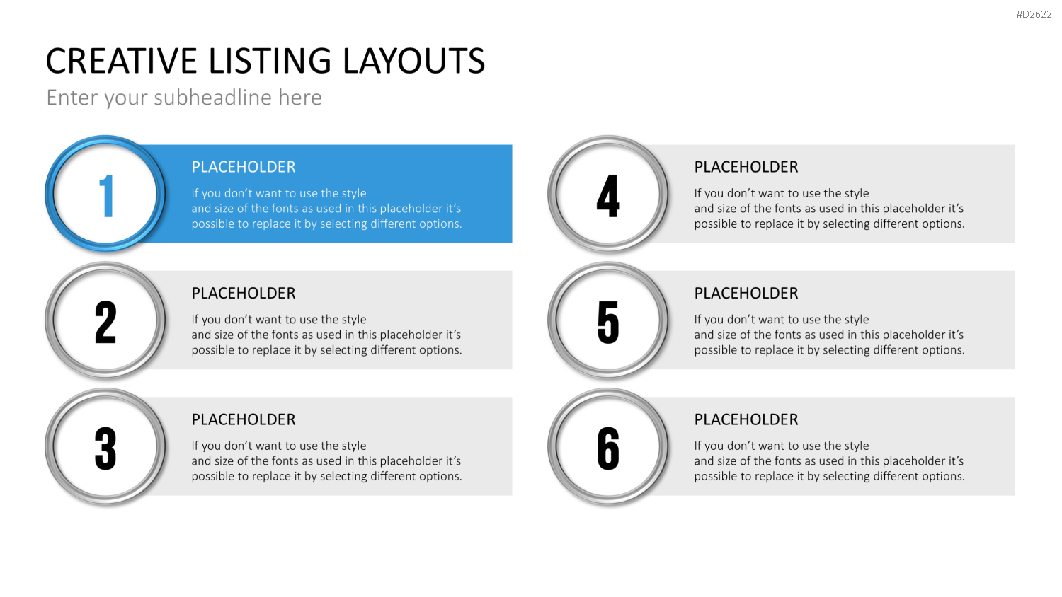 Creative Lists 1 PowerPoint-Vorlage