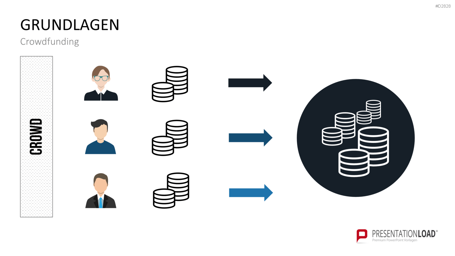 Crowdfunding PowerPoint-Vorlage