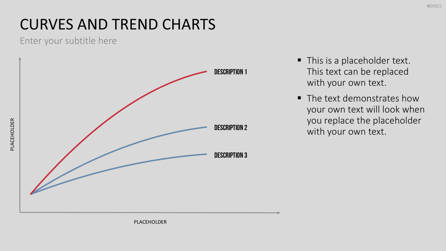 Kurven- und Trend-Charts PowerPoint-Vorlage
