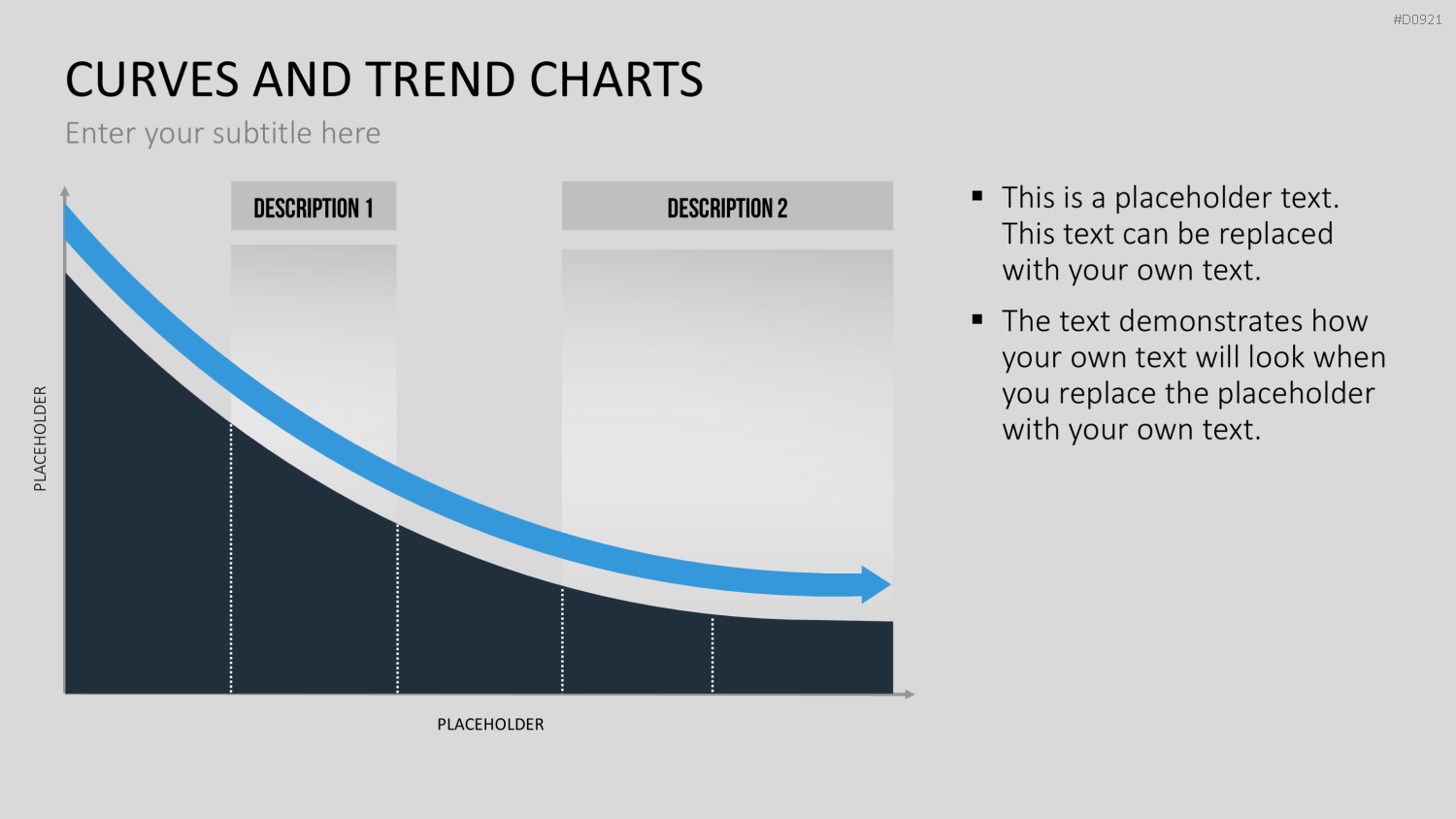 Kurven- und Trend-Charts PowerPoint-Vorlage