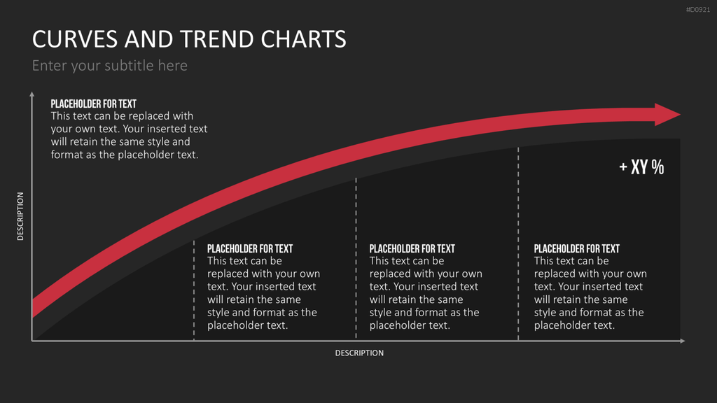 Kurven- und Trend-Charts PowerPoint-Vorlage