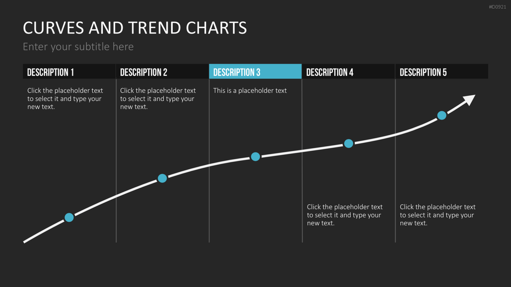 Kurven- und Trend-Charts PowerPoint-Vorlage