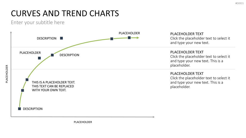 Kurven- und Trend-Charts PowerPoint-Vorlage