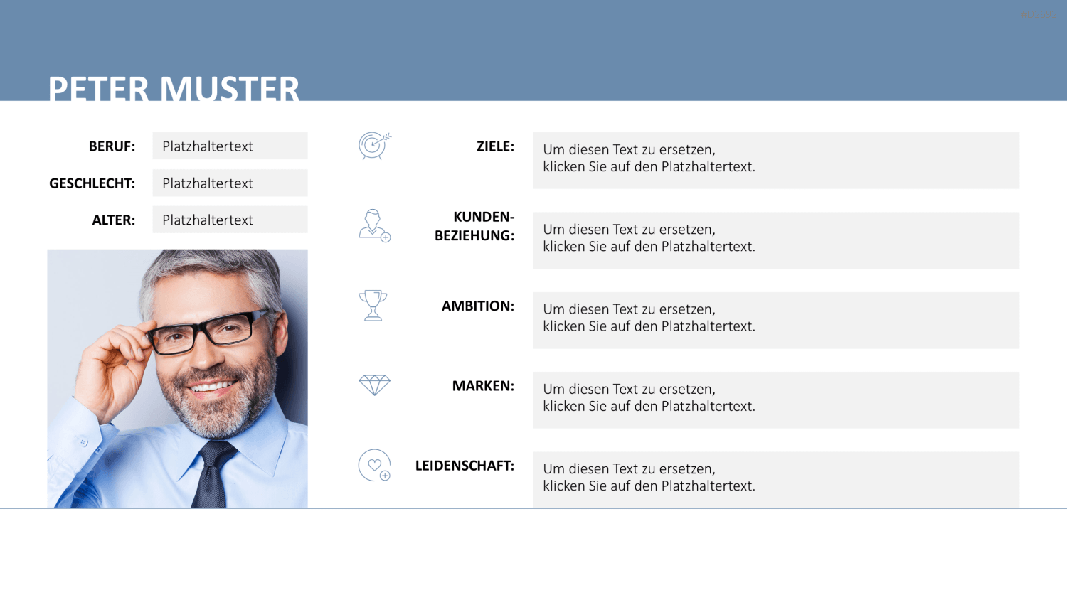 Customer & Buyer Persona PowerPoint-Vorlage