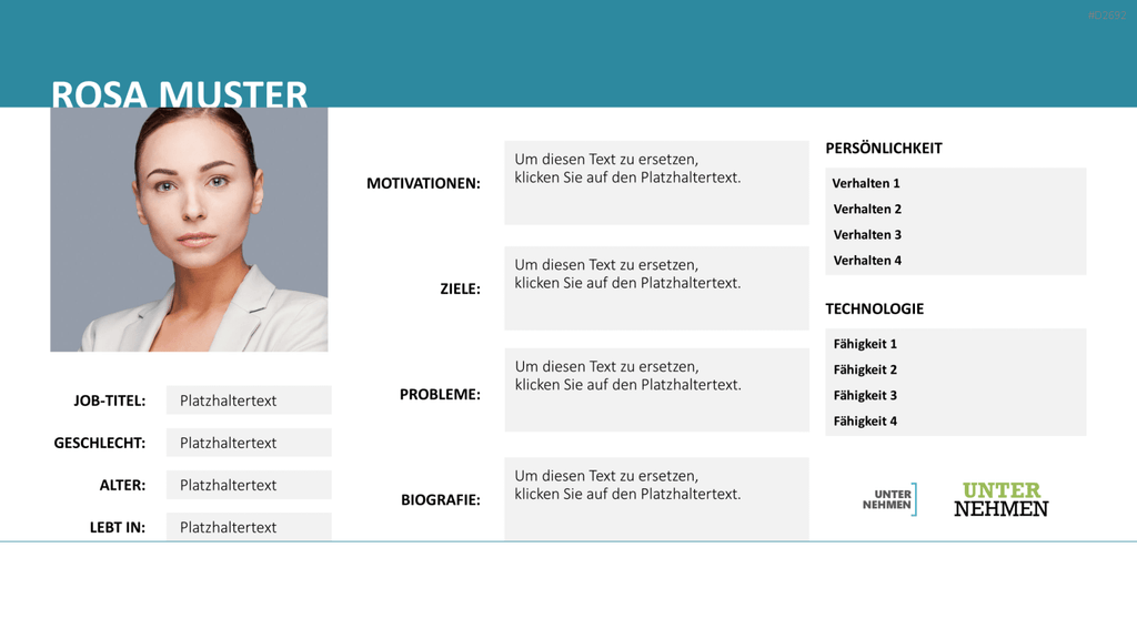 Customer & Buyer Persona PowerPoint-Vorlage