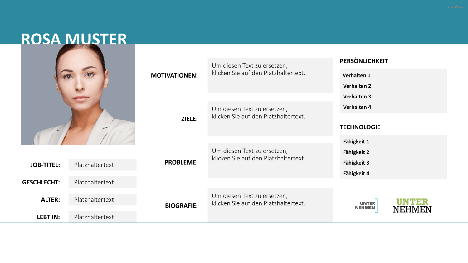 Customer & Buyer Persona PowerPoint-Vorlage