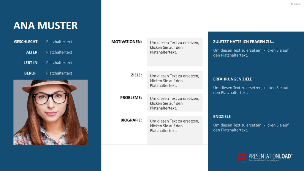 Customer & Buyer Persona PowerPoint-Vorlage