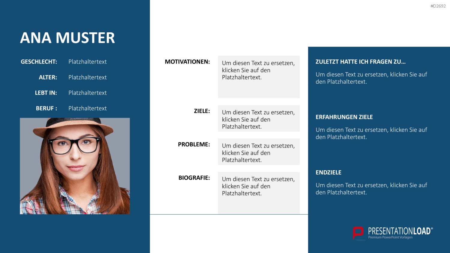 Customer & Buyer Persona PowerPoint-Vorlage