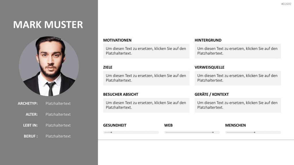 Customer & Buyer Persona PowerPoint-Vorlage