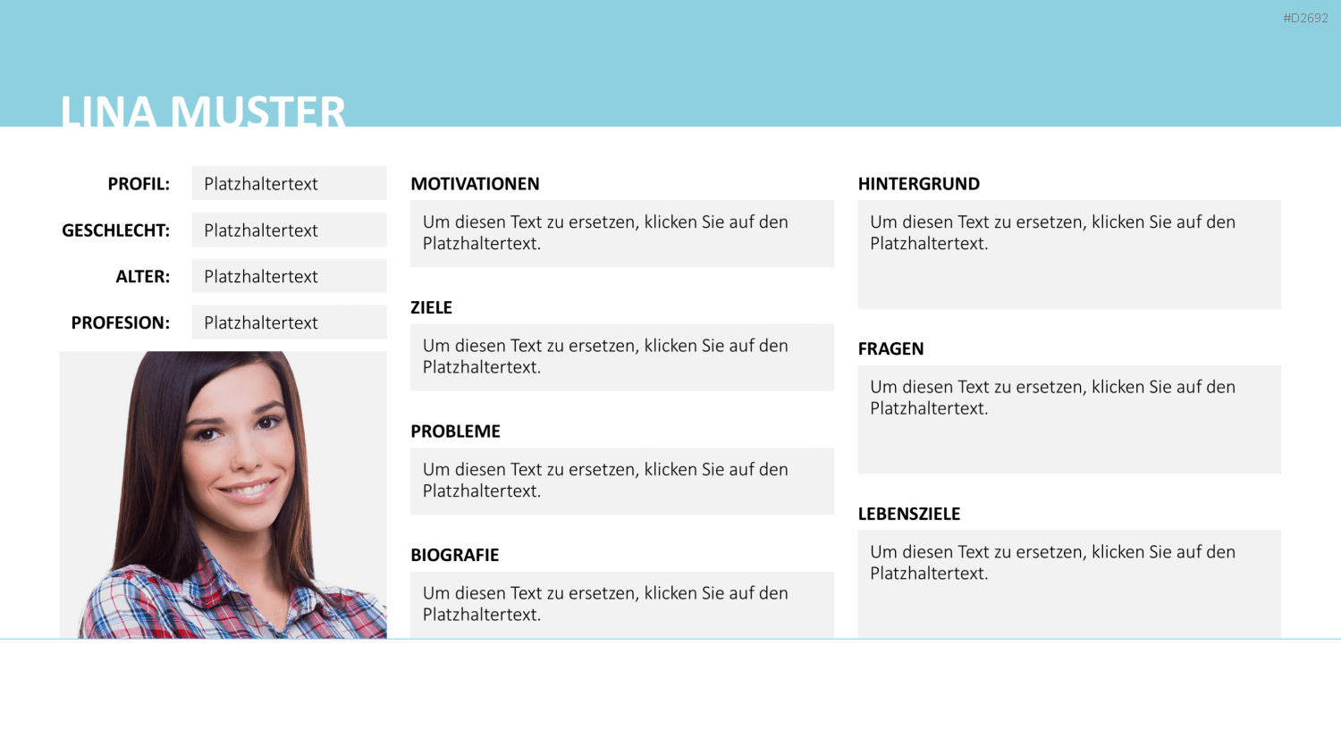 Customer & Buyer Persona PowerPoint-Vorlage