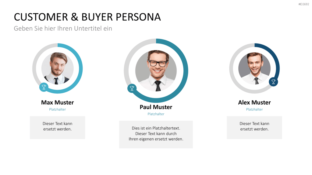 Customer & Buyer Persona PowerPoint-Vorlage