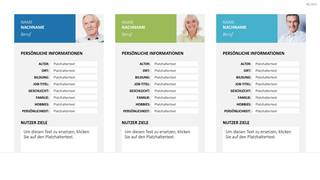 Customer & Buyer Persona PowerPoint-Vorlage