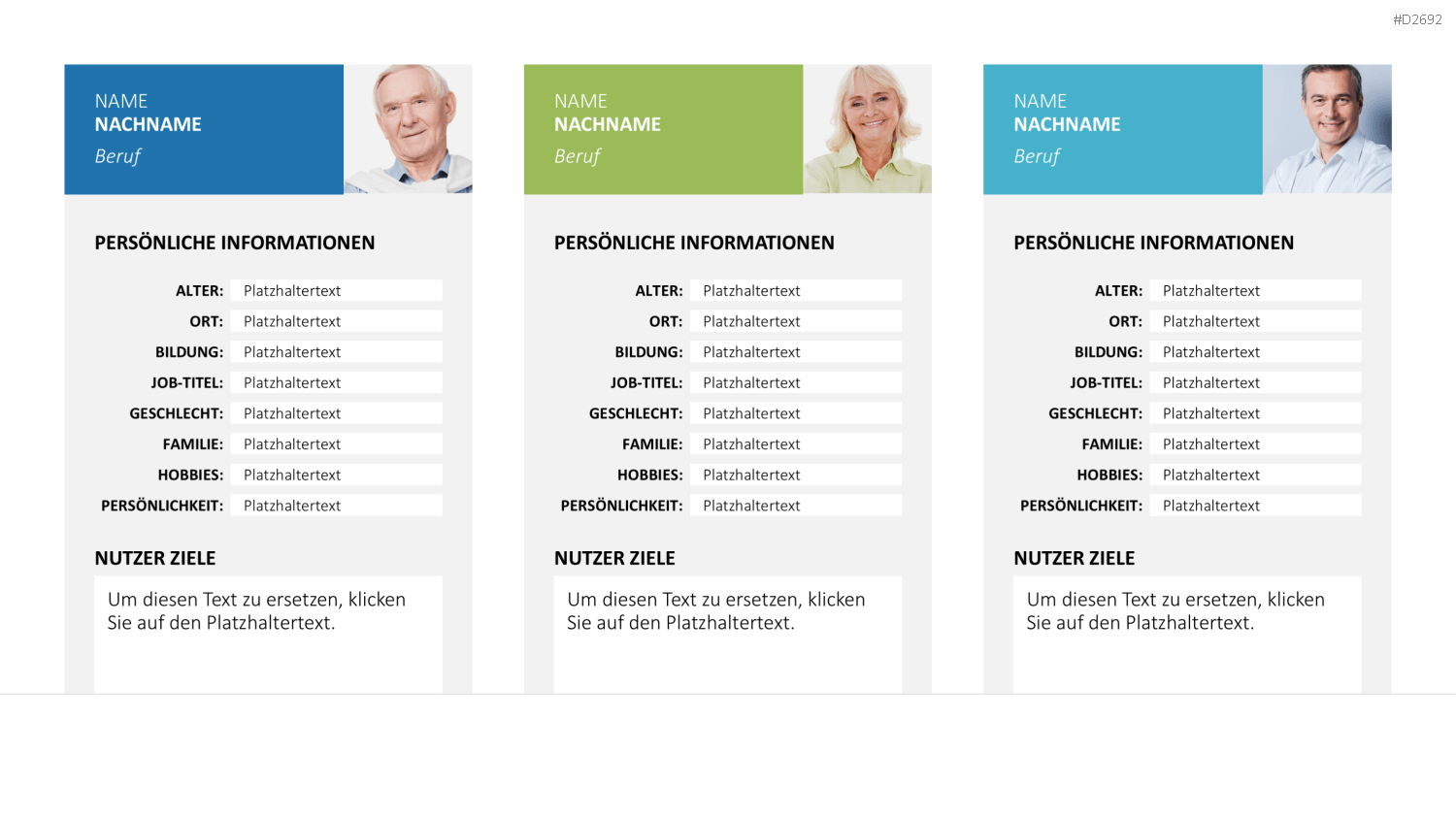 Customer & Buyer Persona PowerPoint-Vorlage