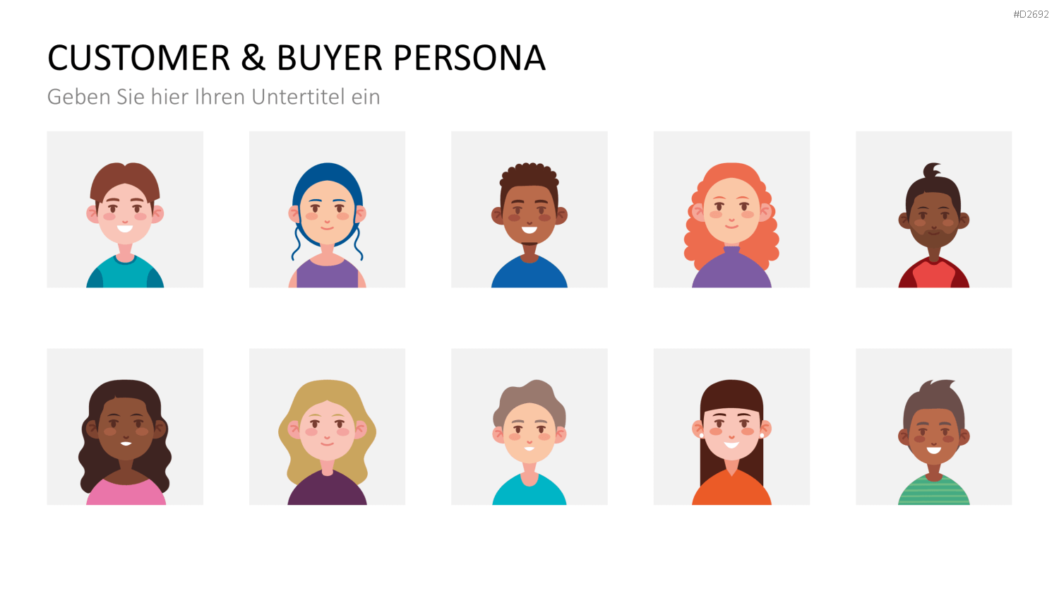 Customer & Buyer Persona PowerPoint-Vorlage
