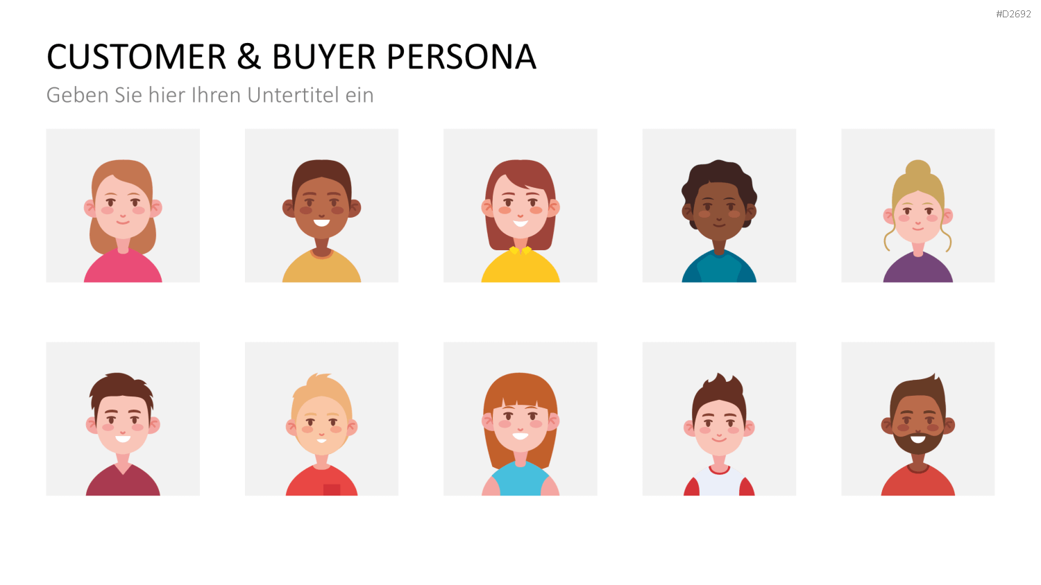 Customer & Buyer Persona PowerPoint-Vorlage