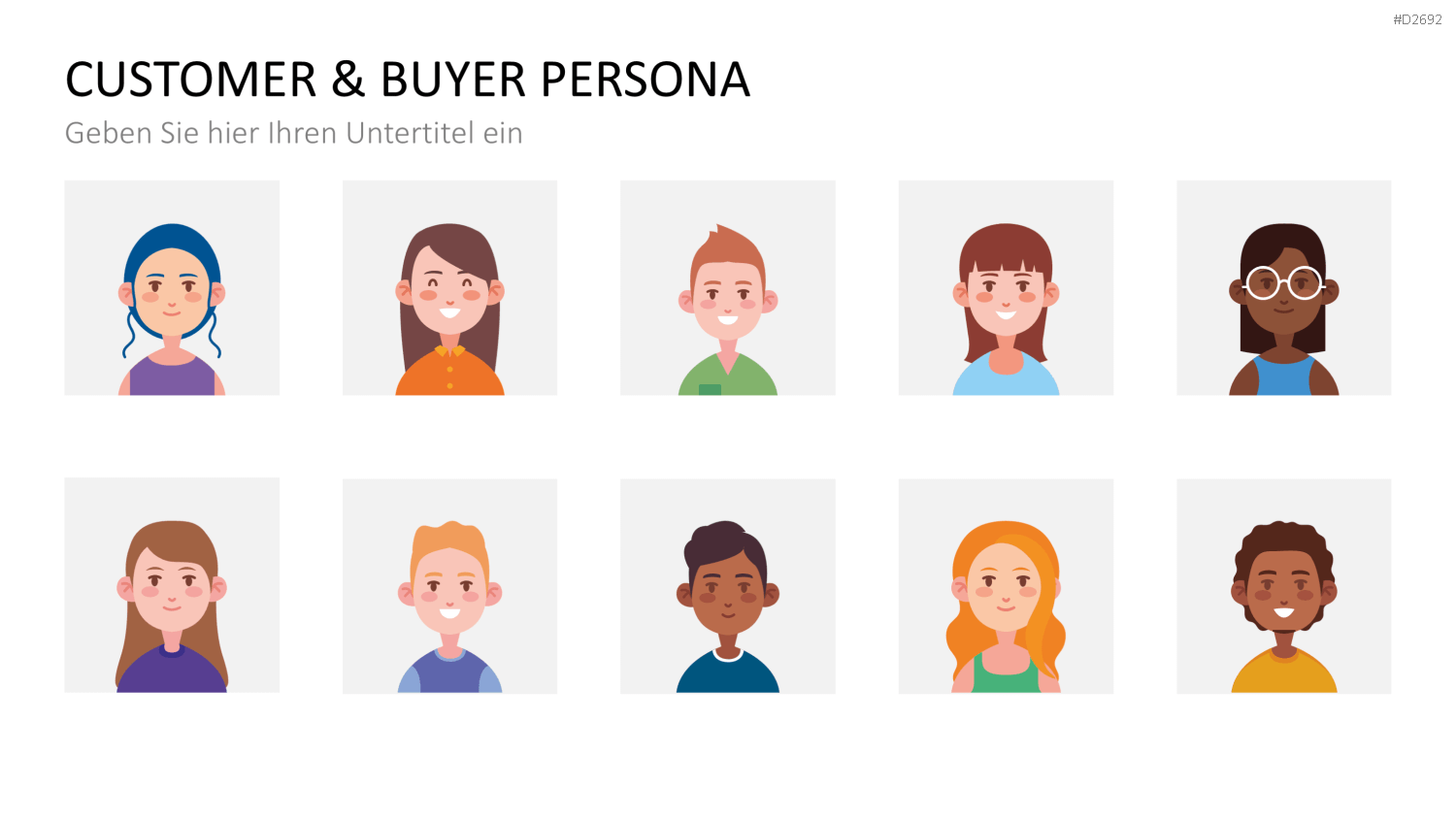 Customer & Buyer Persona PowerPoint-Vorlage