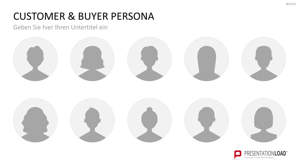 Customer & Buyer Persona PowerPoint-Vorlage