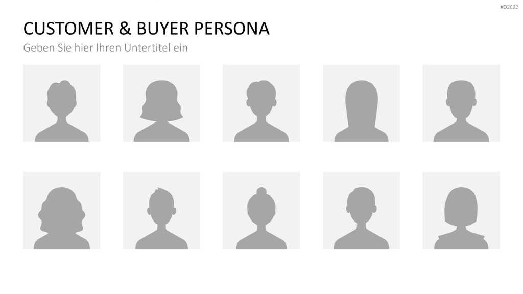 Customer & Buyer Persona PowerPoint-Vorlage