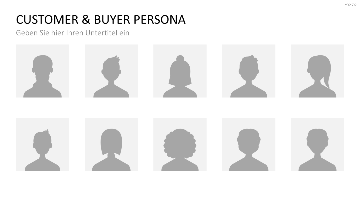Customer & Buyer Persona PowerPoint-Vorlage