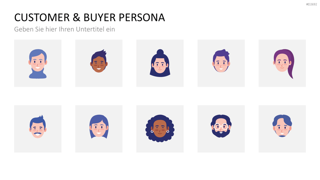 Customer & Buyer Persona PowerPoint-Vorlage
