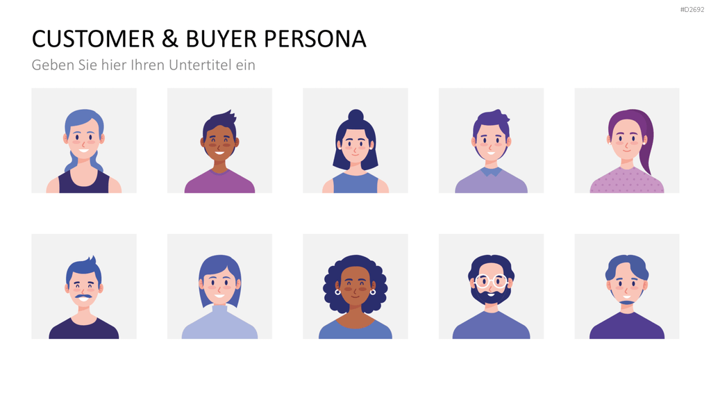 Customer & Buyer Persona PowerPoint-Vorlage