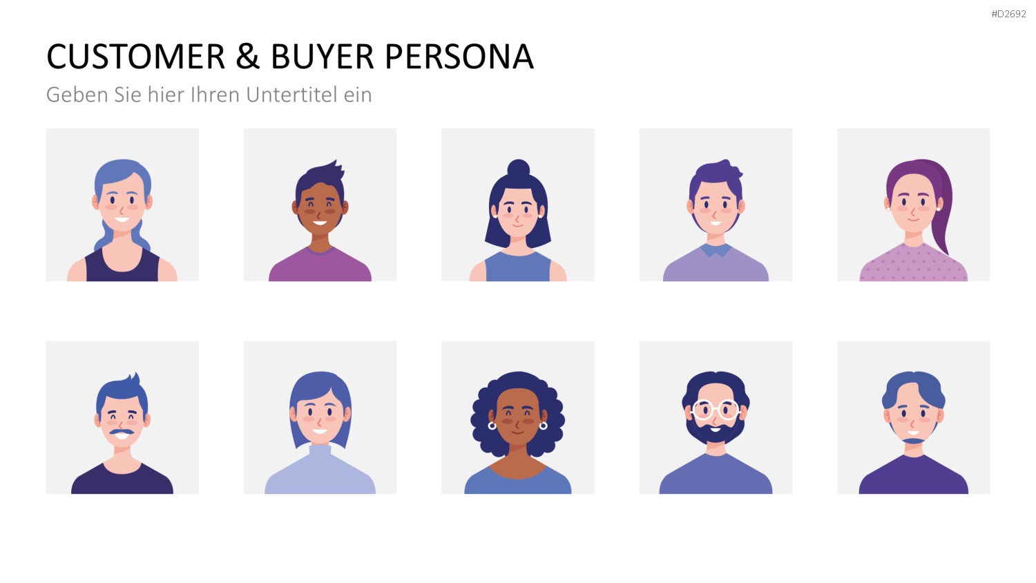 Customer & Buyer Persona PowerPoint-Vorlage