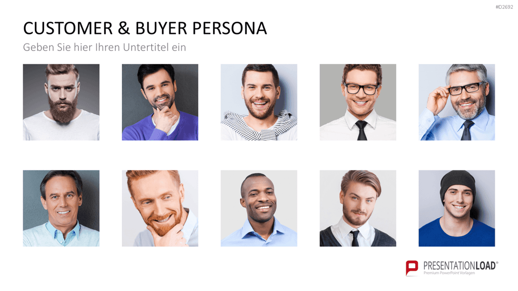 Customer & Buyer Persona PowerPoint-Vorlage