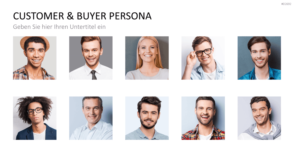 Customer & Buyer Persona PowerPoint-Vorlage