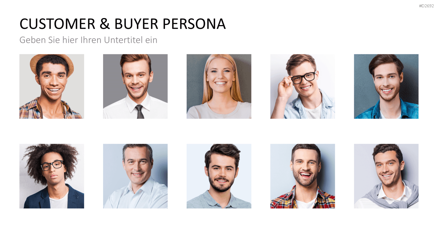 Customer & Buyer Persona PowerPoint-Vorlage