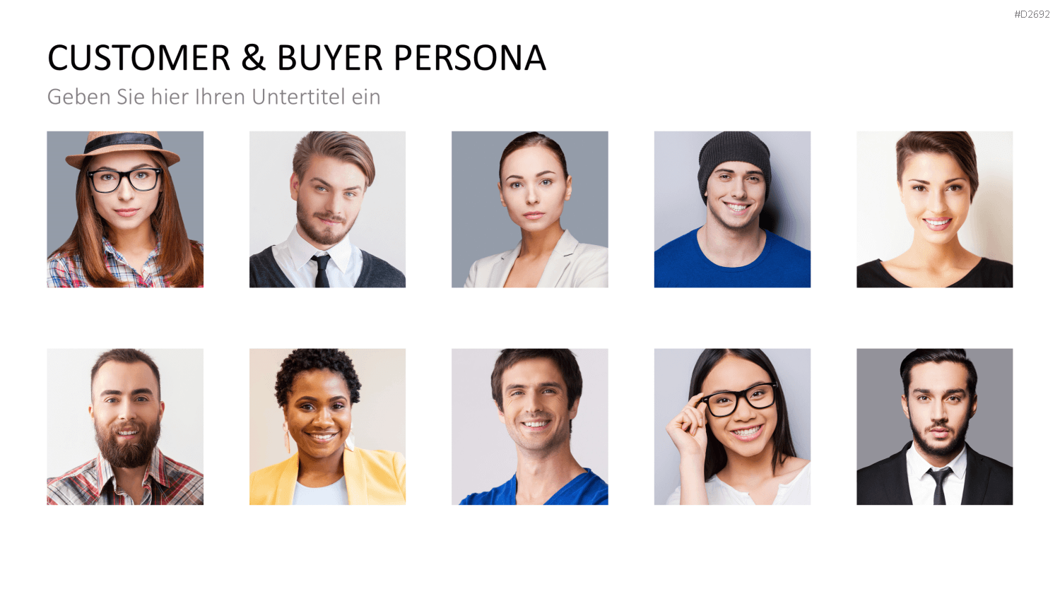 Customer & Buyer Persona PowerPoint-Vorlage