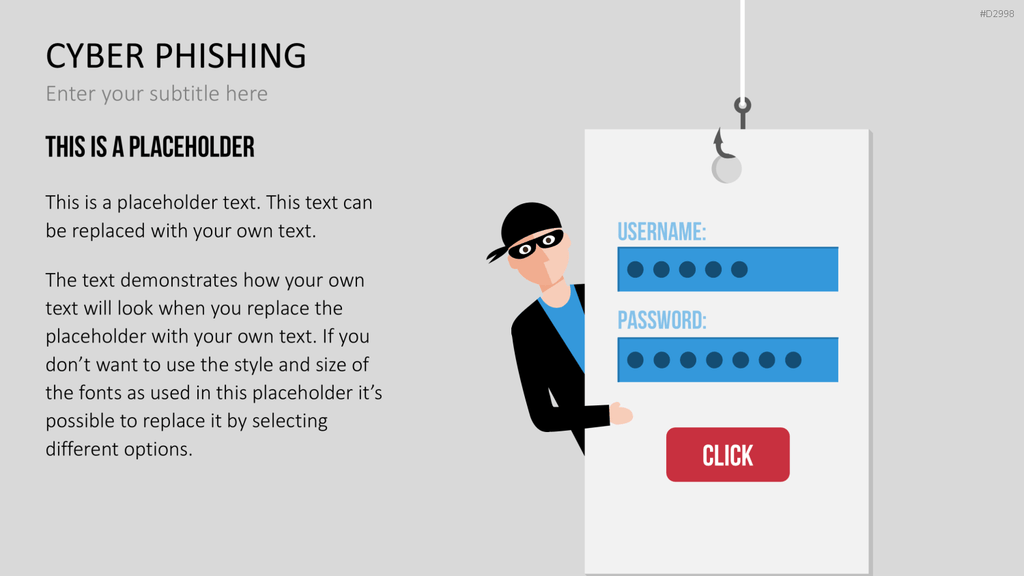 Cyber Phishing PowerPoint-Vorlage