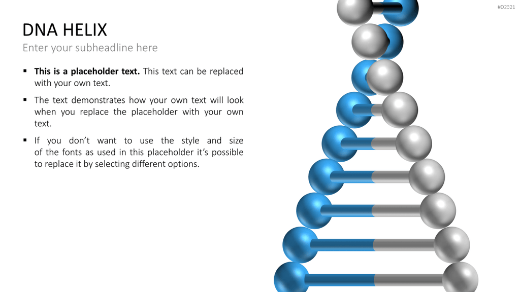 DNA Doppelhelix PowerPoint-Vorlage