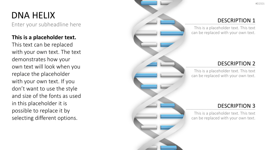 DNA Doppelhelix PowerPoint-Vorlage