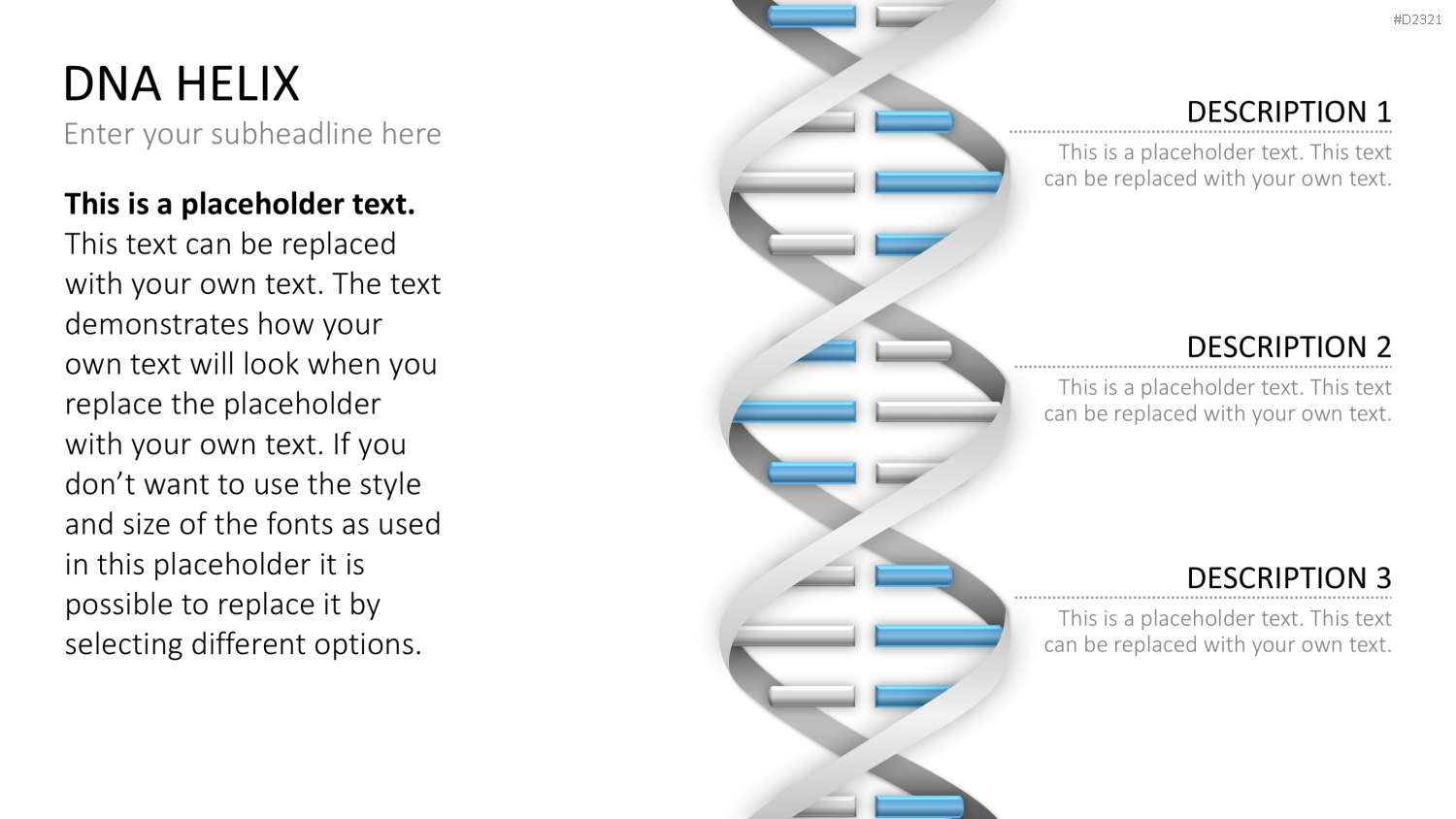 DNA Doppelhelix PowerPoint-Vorlage
