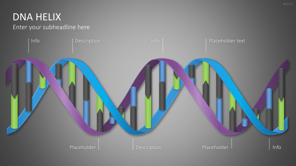 DNA Doppelhelix PowerPoint-Vorlage