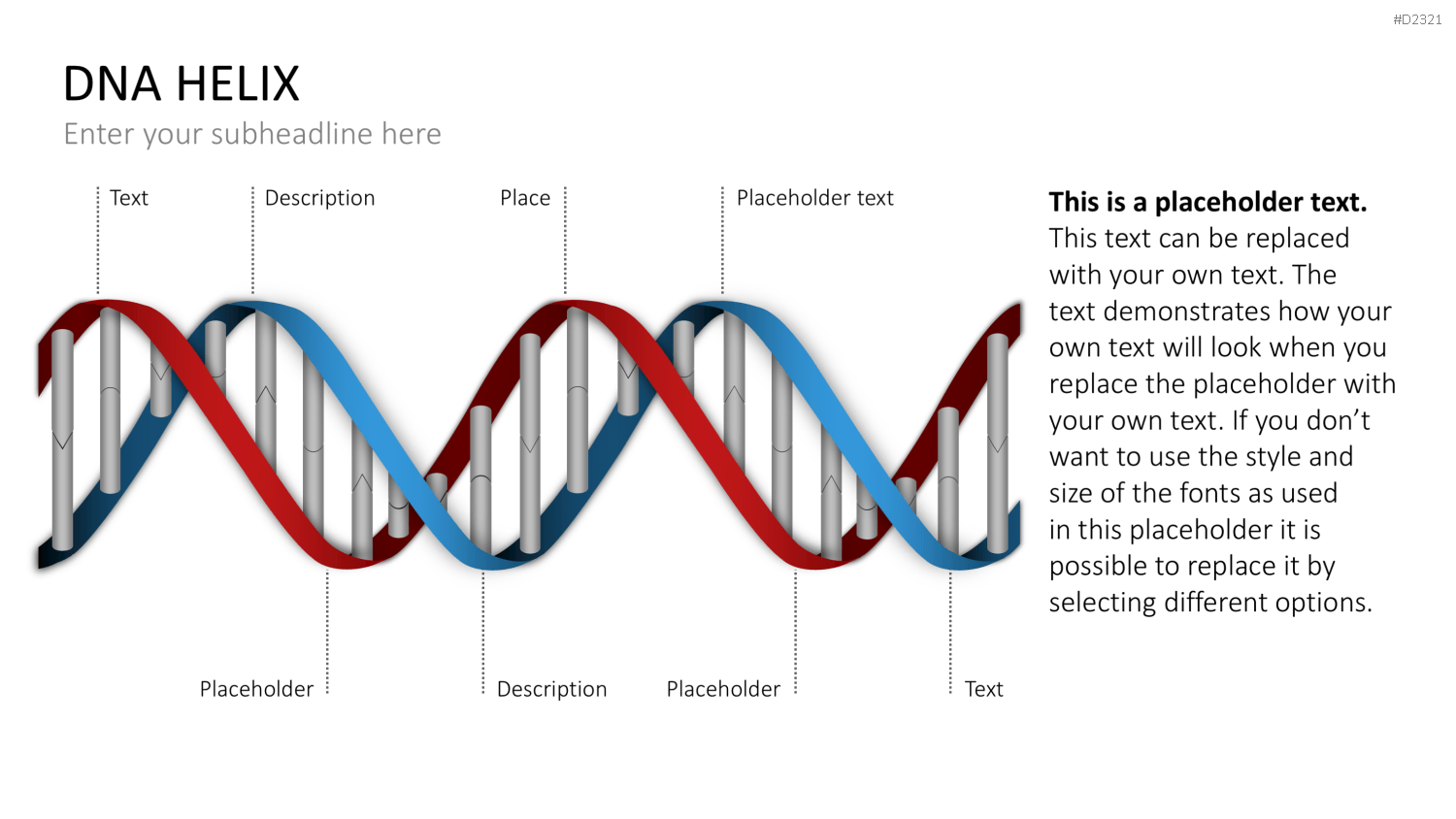 DNA Doppelhelix PowerPoint-Vorlage