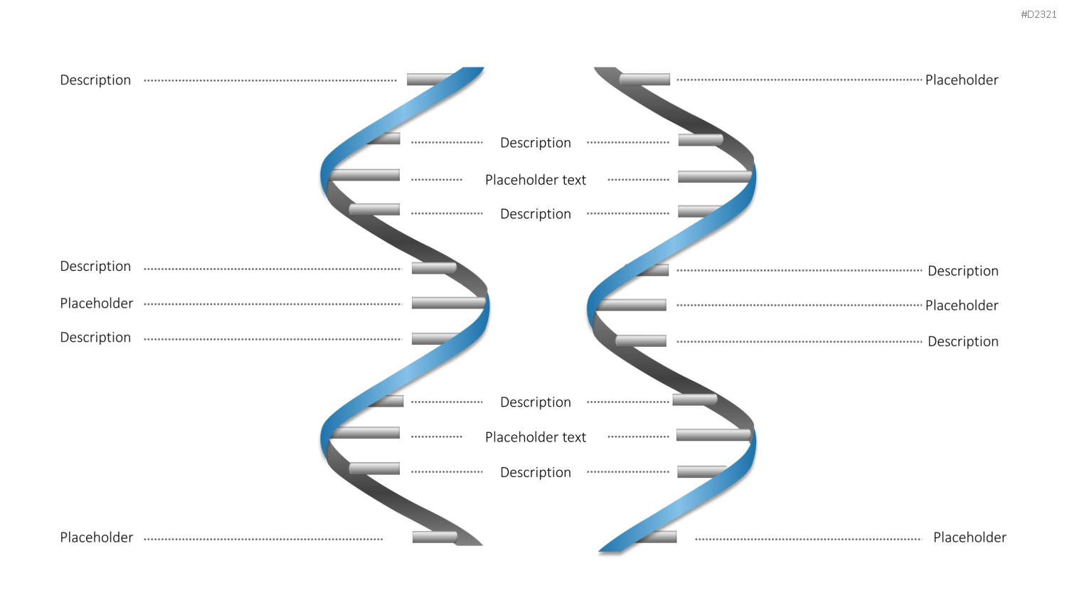 DNA Doppelhelix PowerPoint-Vorlage