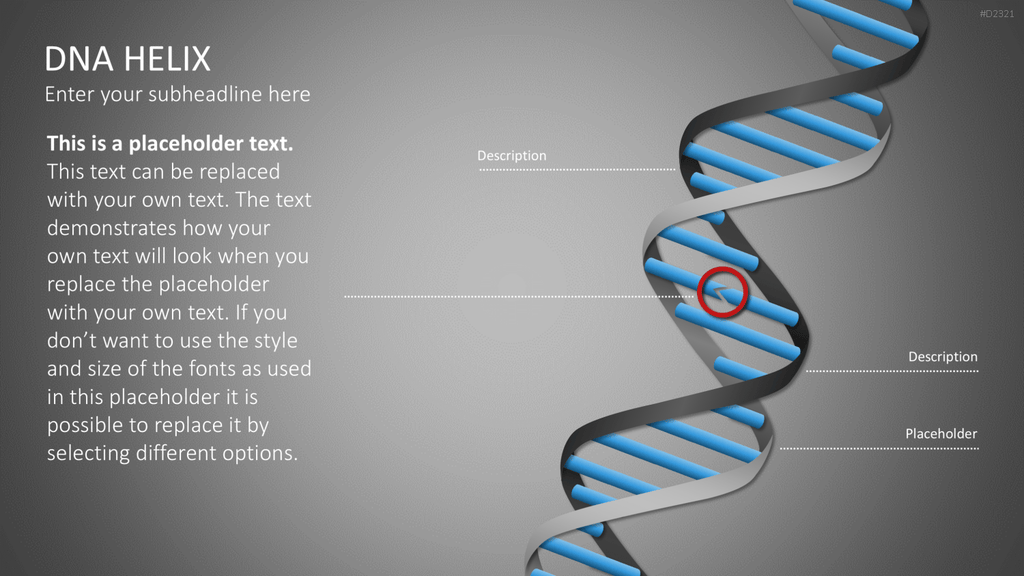 DNA Doppelhelix PowerPoint-Vorlage