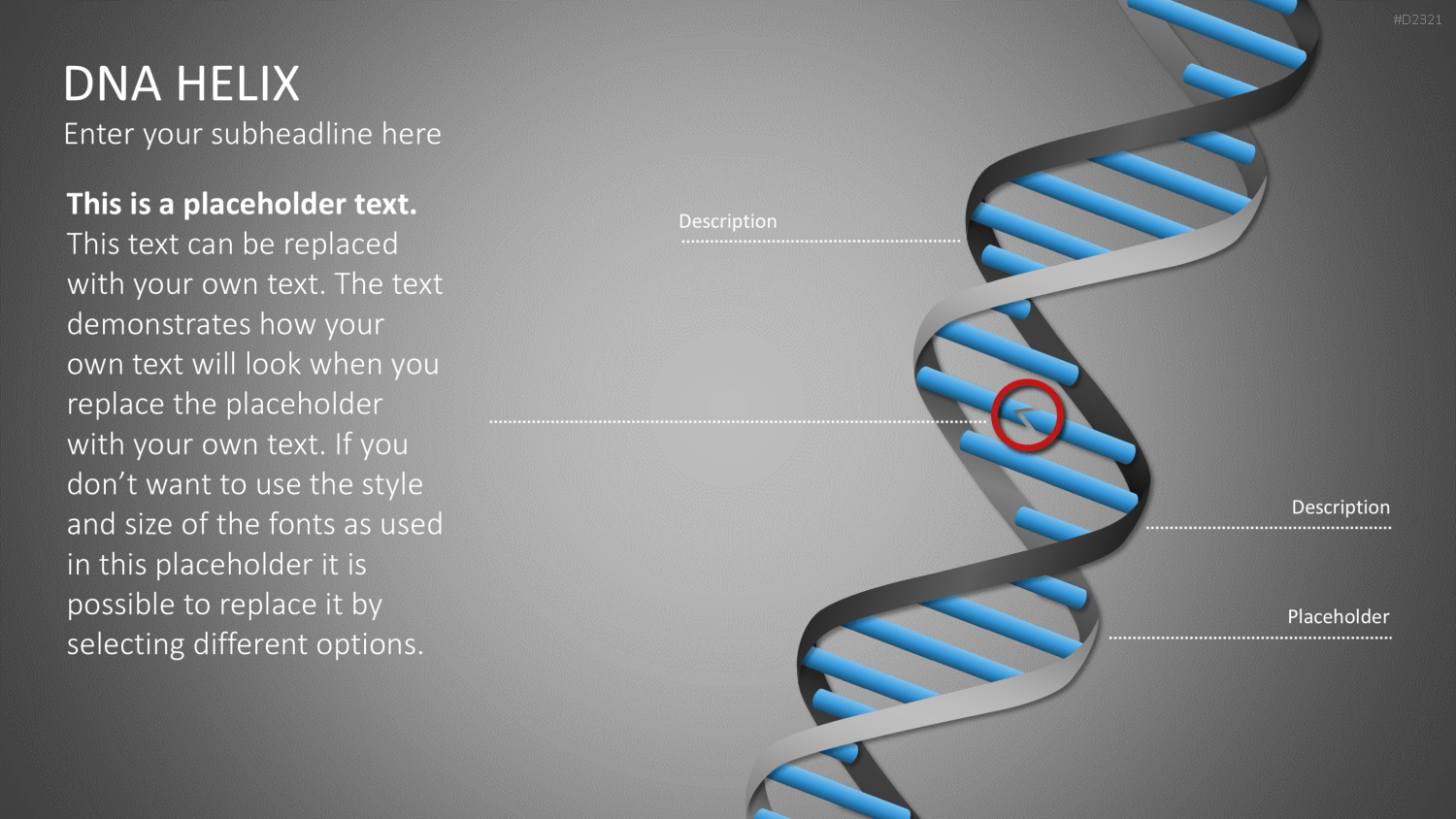 DNA Doppelhelix PowerPoint-Vorlage