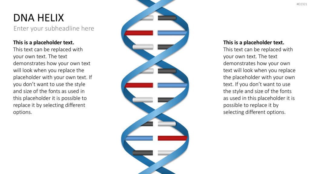 DNA Doppelhelix PowerPoint-Vorlage
