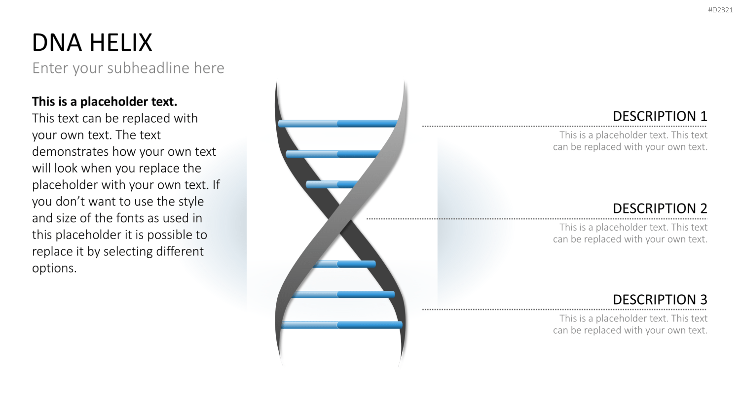 DNA Doppelhelix PowerPoint-Vorlage