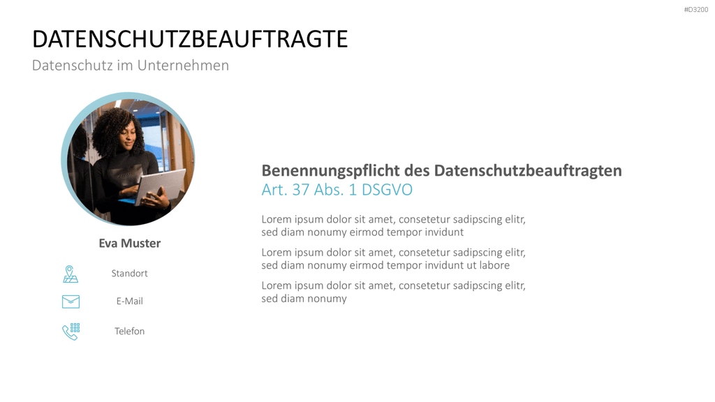 DSGVO Datenschutz PowerPoint-Vorlage